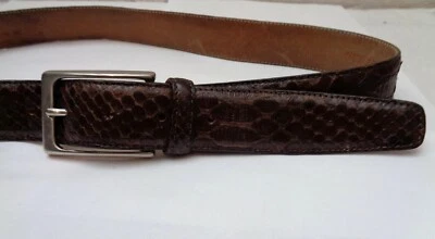 Vintage Python Ledergürtel Made in Italy - Gr. 90 - Bild 1 von 4