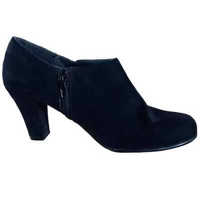 Aerosoles Negro Zapatos Botines Cremallera Lateral Metal Tachuela Detalle Talla 8.5 Foto 1 de 4