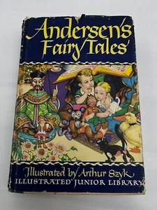 Vintage Andersen's Fairy Tales 1945 Hardcover Dust Jacket Junior Library - Picture 1 of 9