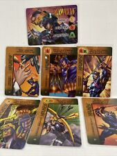 1996 MARVEL OVERPOWER COLLECTABLE CARD GAME “ HAWKEYE”” 7 cards