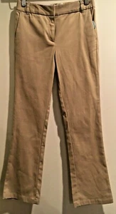 DOCKERS GIRL SCHOOL UNIFORM PANT KHAKI TAN BROWN SIZE 8, 10, 12P NWT NEW $32 - Picture 1 of 4