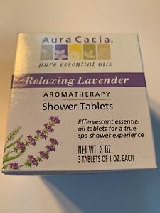Aura Cacia Lavender Shower Tablets 3 In A Box
