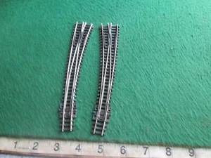 2 X PECO LEFT & RIGHT HAND LONG CURVED POINTS (N-GAUGE) LOT H50 - Picture 1 of 2
