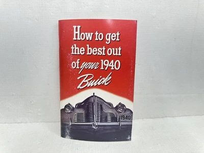 1940 Buick Series 40, 50, 60, 70, 80, 90 NEW Owners Manual - Image 1 of 4