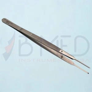 Gerald Tissue Dressing Forceps 7" 1x2 Teeth OR Grade Cardiovascular Surgical Ins - Imagen 1 de 3