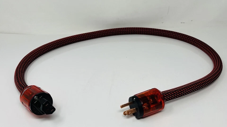 Cable de alimentación de CA de audio de alta fidelidad de alta fidelidad de audio enchufe de EE. UU. - 3,3 PIES 1 M Foto 1 de 4