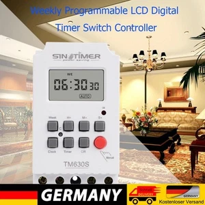 Weekly Programmable LCD Digital Timer Switch Controller Setting Clock (12V) - Bild 1 von 8
