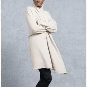 Cappotto drappeggio Frank & Eileen in farina d'avena irlandese melange taglia M/L - Foto 1 di 11