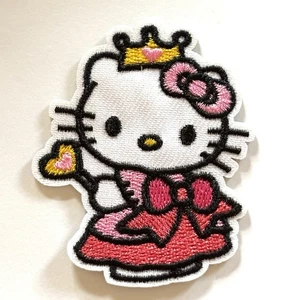 HELLO KITTY!! ! SO COOL! Bügelbild Patch + EIN GRATIS STICKER!! - Bild 1 von 3