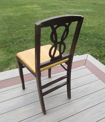 Chars plegables Louis Rastetter & Sons de madera maciza Kumfort de 1930 Foto 1 de 4