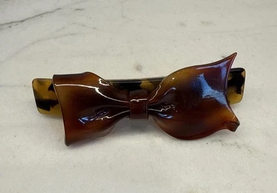 France Luxe L. Erickson Bow Barrette Tortoise Tokyo - Image 1 of 4