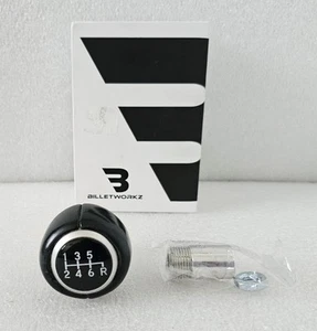 Billetworkz Weighted Shift Knob Faux Leather 6 Speed Control Manual New in Box - Bild 1 von 8