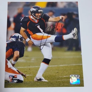 Jason Elam Autographed Denver Broncos 8x10 Photo - Picture 1 of 5