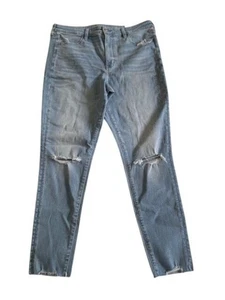 NWT - AE Next Level Super High-Waisted Ripped Jegging - Size 16R/33W - #4984 - Picture 1 of 6