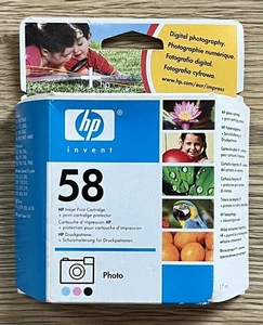 Original HP58 Tintenstrahl-Druckpatrone - verpackt/ungeöffnet - NEW Old Stock - Bild 1 von 2