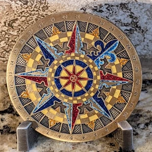 2007 Compass Rose - Antique Bronze Finish - Activated and adoptable - Picture 1 of 3