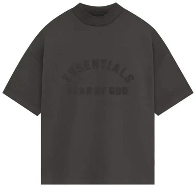 NUEVO CON ETIQUETAS Camiseta Fear of God Essentials Jersey Pesada Tinta Negra Rara Streetwear S M L XL X Foto 1 de 2