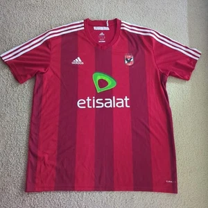 AL AHLY Egypt SC 2013-14 Home Soccer Jersey Red Authentic Adidas RN#88387 Men XL - Picture 1 of 17