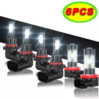 LED Headlight Hi/Lo + Fog Lights For Honda Odyssey 2005 2006 2007 2008 2009 2010 - Image 1 of 4