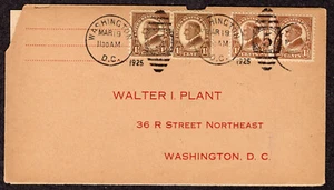 1925 1 1/2c Harding Rotary & Flat Plate (553/582) Pairs Plant WDC DUAL FDC NS460 - Picture 1 of 1