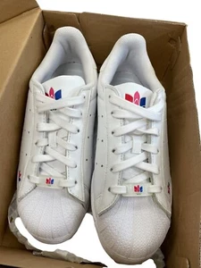 Adidas Superstar Pure J womans white leather sneakers size 5 SKU 8481 - Picture 1 of 19