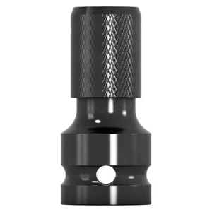 1PC Black 1/2 Inch Square Drive to 1/4 Inch Hex Female Drill Socket Adapter - Picture 1 of 3