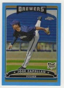 2006 Topps Chrome Blue Refractor #316 Jose Capellan Milwaukee Brewers RC BV$5 - Picture 1 of 1