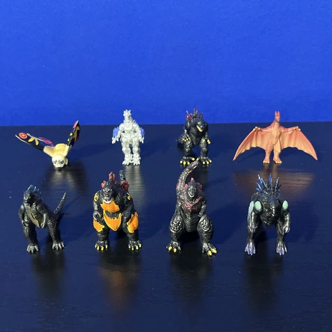 3 inch Godzilla Figures 8 Piece Includes Rodan And Mothra Mechagodzilla Shin Cover