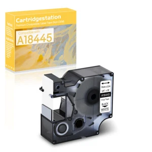1PK Fits for Dymo Rhino 3000 4200 A18445 IND Vinyl White Label Tape Maker 3/4 in - Picture 1 of 11