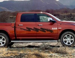 Brush Stroke Stripe Fits Dodge Ram, Chevrolet, ford, F150, GMC, on 3M Film - Picture 1 of 3