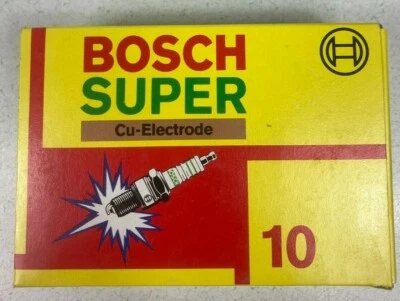 Caja de 10 Bosch Super Bujía Cu-Electrodo Genuino W7AC Hecho en Alemania Raro Foto 1 de 4