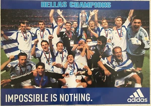 Greece Euro 2004 European Cup Poster Ελλάδα Ευρωπαϊκό Πρωτάθλημα Ποδοσφαίρου - Picture 1 of 2