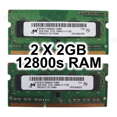 SK hynix 4GB (2 x 2GB) DDR3 PC3L-12800S SODIMM Memory RAM Apple (various brands) - Image 1 of 4