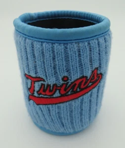 Minnesota Twins Budweiser Knitted-Style Can Coozie Blue MLB Baseball - Picture 1 of 6