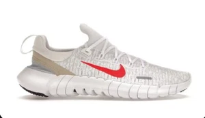 Nike Free RN 5.0 Mens Size 13 Next Nature White / Siren Red CZ1884-101 New Rare - Picture 1 of 8
