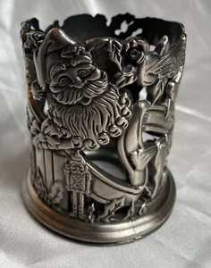 Godinger Holiday Collection Silver plated 3.5” Votive Candle Holder - Picture 1 of 5