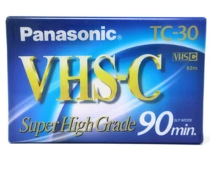 Panasonic TC-30 VHS-C Super High Grade 90 Minute Videocassette Tape | New Sealed - Picture 1 of 3