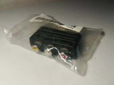 CAVO PRESA SCART PER TV PLAY STATION CONSOLE ADATTATORE REGISTRATORE VHS DVD 9 - Immagine 1 di 3