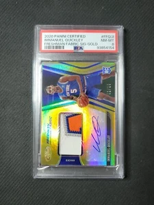2020-21 Certified Immanuel Quickley /10 Gold Rookie 4 Color Patch Auto RPA - Picture 1 of 3