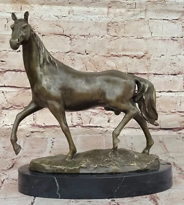 Arabian Horse Barn Racing Figure Race Sculpture Marble Base Figurine Statue Sale - Picture 1 of 10