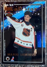 1993 94 Topps Stadium Club All Star #23 Wayne Gretzky and Mario Lemieux A066