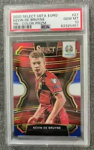 Kevin de Bruyne 2020 Panini Select UEFA Euro #27 Tri-Color Prizm PSA 10 - Picture 1 of 2