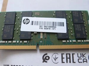 HP 16GB DDR4 2666MHz Laptop RAM SODIMM Memory 4VN07AA, 932818-971 - Picture 1 of 5