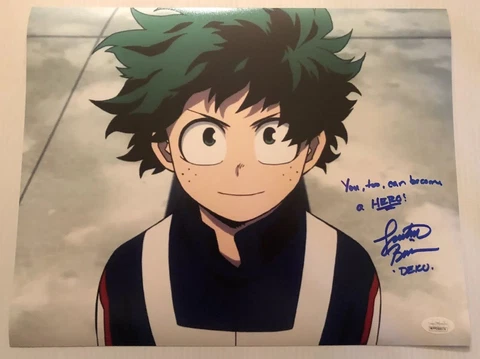 Justin Briner Signed Autographed 11x14 Photo DEKU My Hero Academia JSA COA 9 Cover