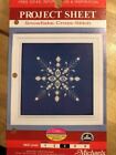  Cross Stitch Pattern Snowflake Project Sheet (DMC, Michaels)