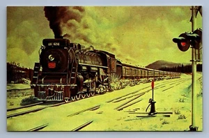 Postcard Vtg Train Transportation Canadian NRailway's Number 6218 484 6218 - Picture 1 of 2