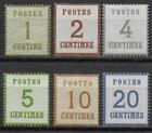 Alsace-Lorraine stamps 1870 MI 1I-6I MLH/UNG VF CAT VALUE $450