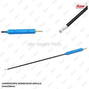 Laparoscopic SS Monopolar Spatula Forcep 5mmx330mm Reusable Surgical Instruments - Picture 1 of 8