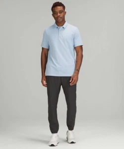 Lululemon Uomo Evolution Polo Pique (LM3DZPS) Blu - Media - Foto 1 di 9