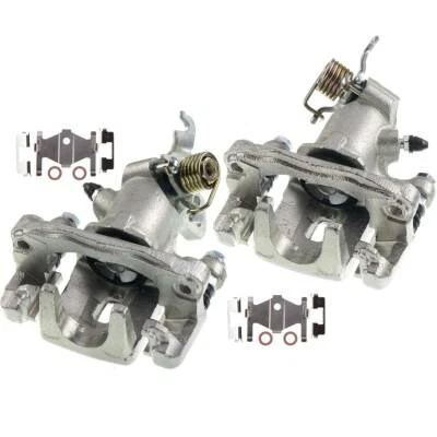 2x Pinzas de freno traseras con soporte para Hyundai Elantra 05-06 Kia Spectra 05-09 Foto 1 de 4